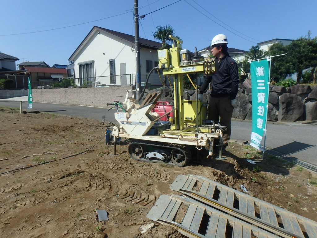 加茂Ｆ様邸　地盤調査実施しました！